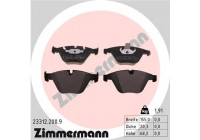 Brake Pad Set, disc brake pb:z 23312.200.9 Zimmermann