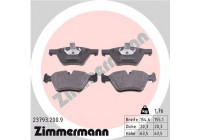 Brake Pad Set, disc brake pb:z 23793.200.9 Zimmermann