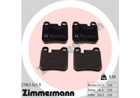 Brake Pad Set, disc brake pb:z