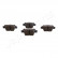 Brake Pad Set, disc brake PP-0004AF Japanparts