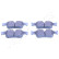 Brake Pad Set, disc brake PP-0103AF Japanparts