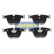 Brake Pad Set, disc brake PP-0109AF Japanparts