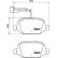 Brake Pad Set, disc brake PP-0200AF Japanparts, Thumbnail 2