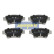Brake Pad Set, disc brake PP-0201AF Japanparts