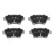 Brake Pad Set, disc brake PP-0201AF Japanparts