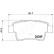 Brake Pad Set, disc brake PP-0201AF Japanparts, Thumbnail 2