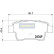 Brake Pad Set, disc brake PP-0201AF Japanparts, Thumbnail 2