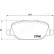 Brake Pad Set, disc brake PP-0202AF Japanparts, Thumbnail 2