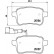 Brake Pad Set, disc brake PP-0205AF Japanparts, Thumbnail 2