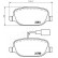 Brake Pad Set, disc brake PP-0206AF Japanparts, Thumbnail 2