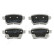 Brake Pad Set, disc brake PP-0209AF Japanparts