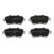 Brake Pad Set, disc brake PP-0212AF Japanparts