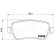 Brake Pad Set, disc brake PP-0212AF Japanparts, Thumbnail 2