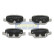 Brake Pad Set, disc brake PP-0214AF Japanparts