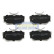 Brake Pad Set, disc brake PP-0301AF Japanparts