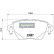 Brake Pad Set, disc brake PP-0305AF Japanparts, Thumbnail 2