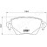 Brake Pad Set, disc brake PP-0305AF Japanparts, Thumbnail 2