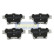 Brake Pad Set, disc brake PP-0306AF Japanparts