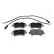 Brake Pad Set, disc brake PP-0307AF Japanparts, Thumbnail 2