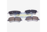 Brake Pad Set, disc brake PP-0307AF Japanparts