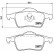 Brake Pad Set, disc brake PP-0317AF Japanparts, Thumbnail 2