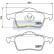 Brake Pad Set, disc brake PP-0317AF Japanparts, Thumbnail 2