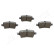 Brake Pad Set, disc brake PP-0400AF Japanparts, Thumbnail 2