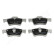 Brake Pad Set, disc brake PP-0511AF Japanparts