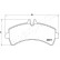 Brake Pad Set, disc brake PP-0523AF Japanparts, Thumbnail 2
