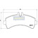 Brake Pad Set, disc brake PP-0523AF Japanparts, Thumbnail 2
