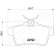 Brake Pad Set, disc brake PP-0604AF Japanparts, Thumbnail 2