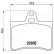 Brake Pad Set, disc brake PP-0605AF Japanparts, Thumbnail 2