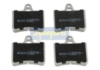 Brake Pad Set, disc brake PP-0605AF Japanparts