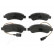 Brake Pad Set, disc brake PP-0609AF Japanparts