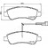 Brake Pad Set, disc brake PP-0609AF Japanparts, Thumbnail 2