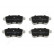 Brake Pad Set, disc brake PP-0703AF Japanparts