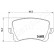 Brake Pad Set, disc brake PP-0904AF Japanparts, Thumbnail 2