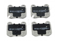 Brake Pad Set, disc brake PP-119AF Japanparts