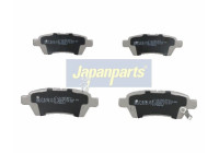 Brake Pad Set, disc brake PP-130AF Japanparts
