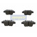Brake Pad Set, disc brake PP-200AF Japanparts, Thumbnail 2