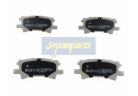 Brake Pad Set, disc brake PP-211AF Japanparts
