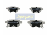 Brake Pad Set, disc brake PP-214AF Japanparts