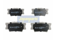 Brake Pad Set, disc brake PP-218AF Japanparts