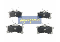 Brake Pad Set, disc brake PP-219AF Japanparts