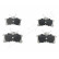 Brake Pad Set, disc brake PP-219AF Japanparts