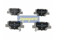 Brake Pad Set, disc brake PP-224AF Japanparts