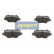 Brake Pad Set, disc brake PP-224AF Japanparts, Thumbnail 2