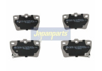 Brake Pad Set, disc brake PP-256AF Japanparts