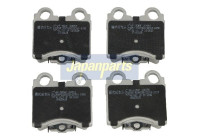 Brake Pad Set, disc brake PP-260AF Japanparts