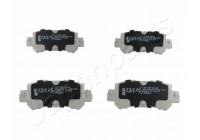 Brake Pad Set, disc brake PP-313AF Japanparts